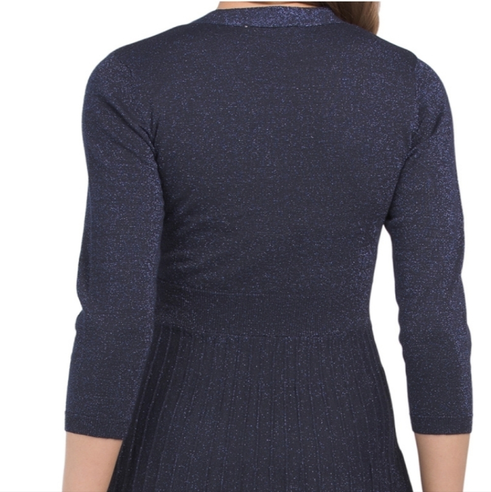 𝅺nanette Lepore Tie Neck Sweater Dress - Picture 4 of 5